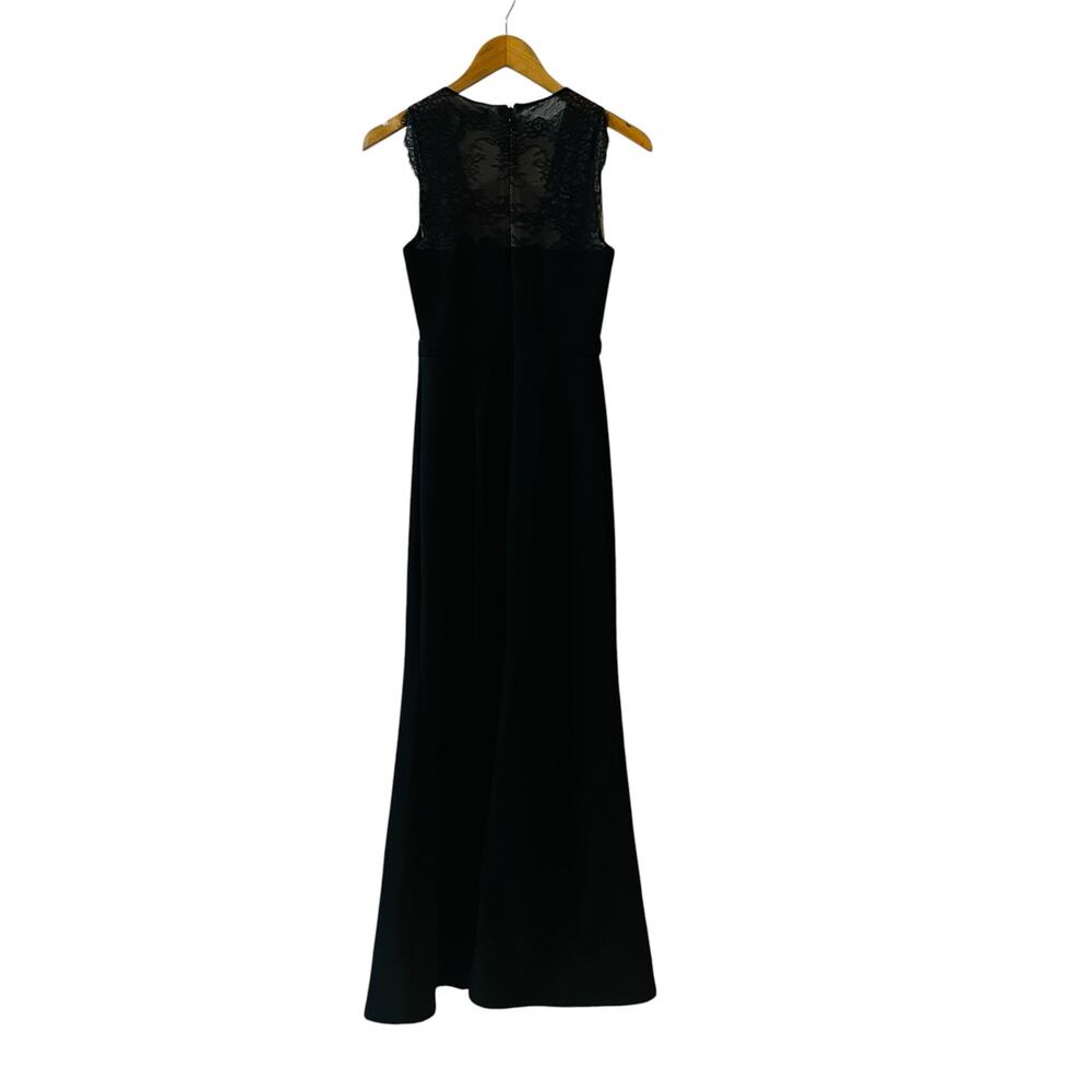 Bcbgmaxazria Landen Lace Detail Sleeveless Dress Size 0 Black - Picture 3 of 9